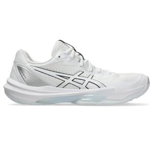 아식스  Womens Sky Elite FlyteFoam 3 Volleyball Shoes 14 White/White 113665