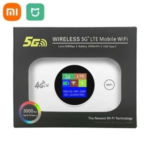 샤오미 4G Lte 라우터 무선 Wifi 휴대용 모뎀 미니 야외 핫스팟 포켓 150mbps Sim 카드 슬롯 리피터 3000ma