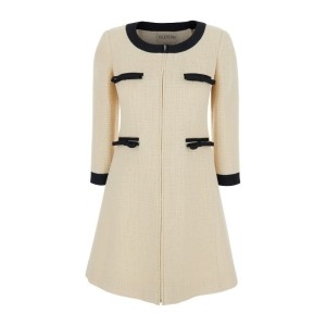 발렌티노 라운드넥 트위드 원피스 7B0VAH25 90YDNG