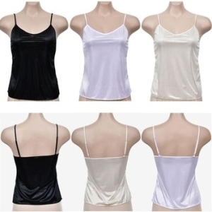 뵈뵈 새틴 무지 부드럽고 여성 끈런닝 WFK5Z2C