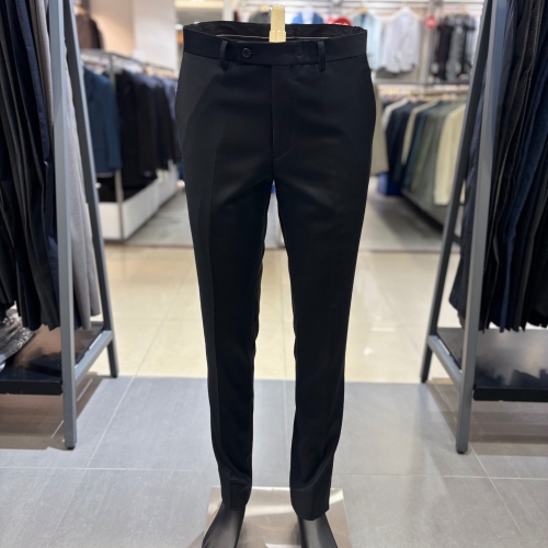 레노마 F/W 가을,겨울 블랙 울 100% 정장 팬츠 QKNSP08_BP