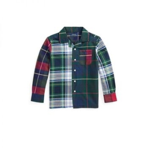 폴로 랄프로렌 키즈 플레이드 코튼 옥스포드 펀 셔츠 토들러 리틀키즈 Tartan Funshirt 855184