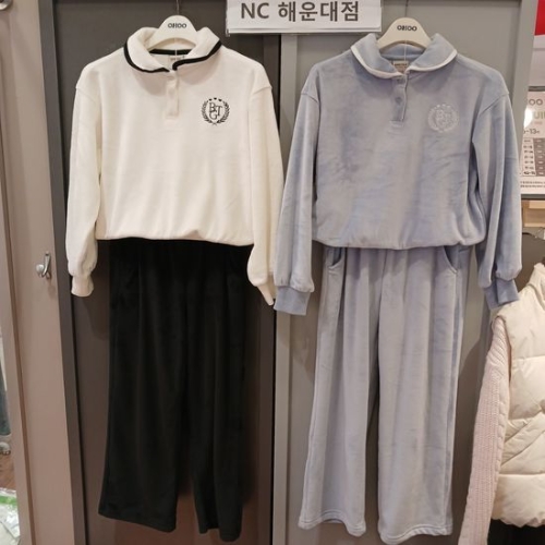 오후 촉감짱편함짱벨로아 카라 상하세트 OHSM24T51