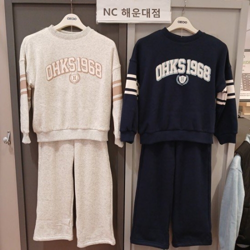 오후 보들보들촉감짱스판짱베이직 융기모 상하세트 OHSM24T01