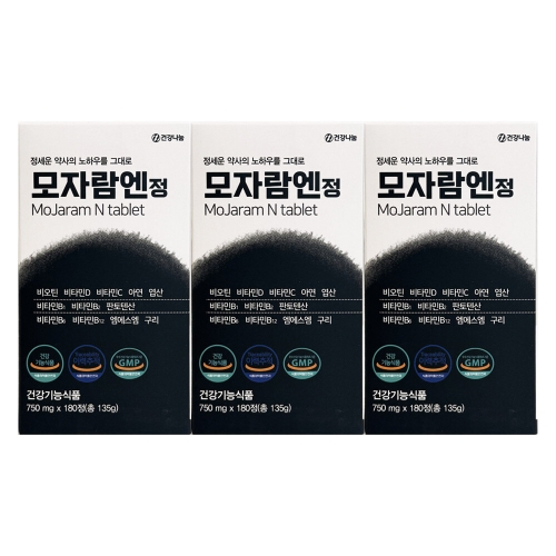 건강나눔 모자람정 750mg 180정