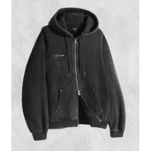 피그먼트 디미트리블랙 2WAY OG 에센셜 디트로이트 후드 집업_스웻 차콜_251998 FE4768164-E2B