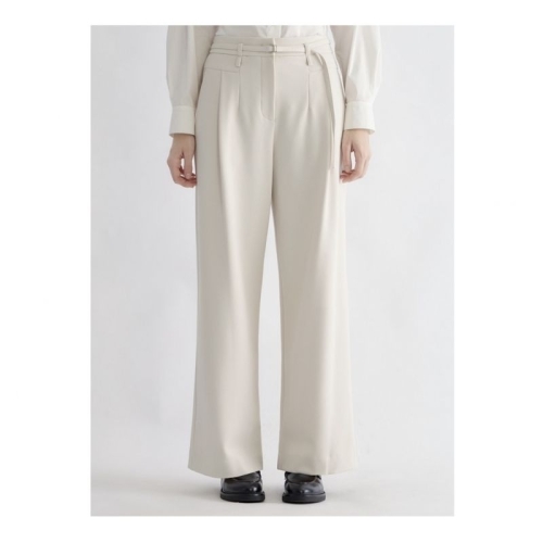 쉬즈미스 여성 벨티드 원턱 와이드 팬츠 SWWSLO41160