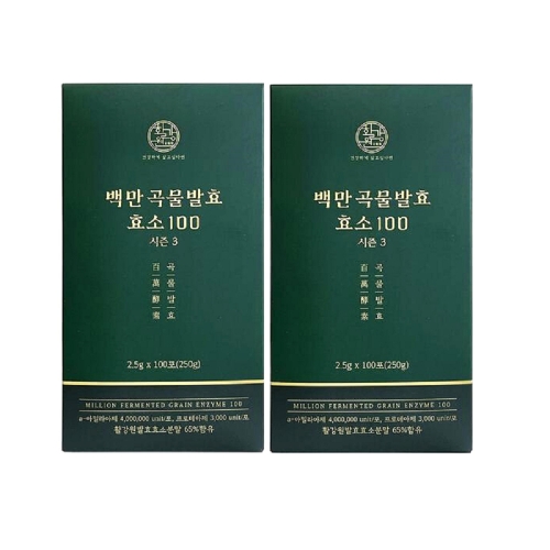 활강원 백만 곡물발효 효소 2.5g 100포