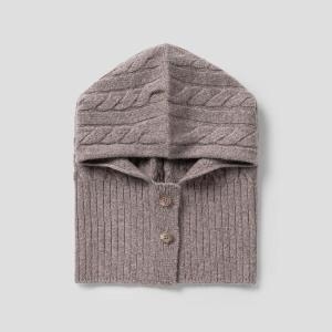 빈폴 여성 울 케이블 바라클라바 브라운 BE5X84L31D