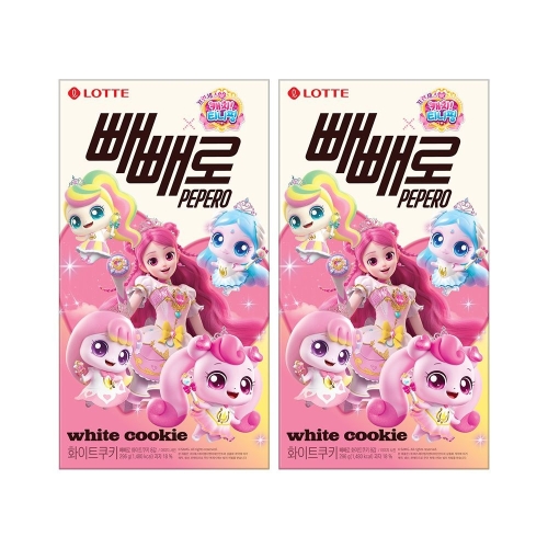 롯데제과  빼빼로 티니핑 화이트쿠키 296g