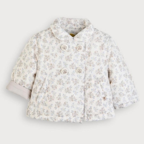 모이몰른 칸초경량패딩점퍼 M254PMB21P 고급스러운 플라워 패턴과 A라인 핏으로 러블리한 경량 패딩 점퍼 입니다. 아이보리 090