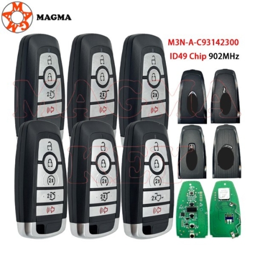 포드 F-150 익스플로러 에지 퓨전 익스페디션 머스탱 2017 스마트 키 49칩 902MHz M3N-A2C93142600