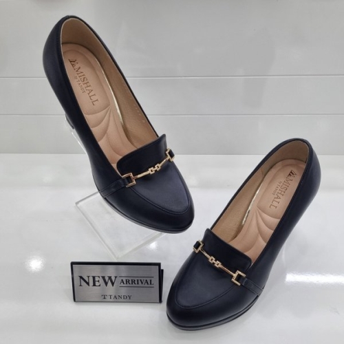 탠디 미셸by 여성 9CM 가보시 1CM 국내 제작 골드 비트 장식 힐 로퍼 IC_125013