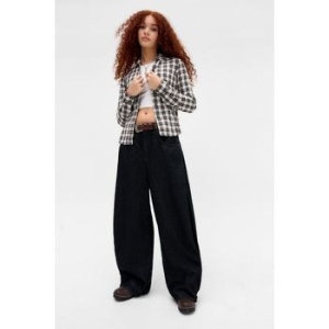 어반 Outfitters BDG 아웃피터스 GWEN 체크 셔츠 버튼 다운 블라우스 에크루 6860226