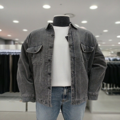 ANDZ 오버핏 아우터형 캐쥬얼 셔츠 HZF4WC1202_GN