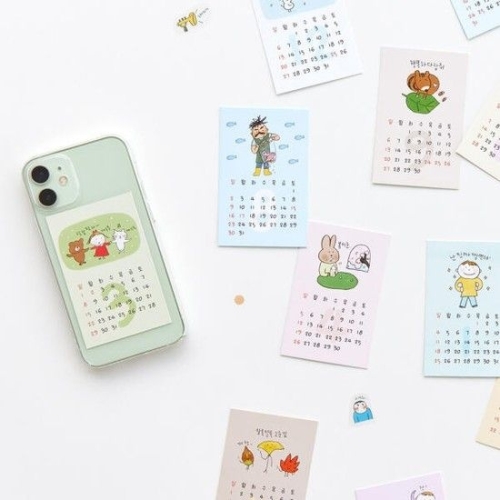 라이브워크  2026 토닥토닥 포카 캘린더