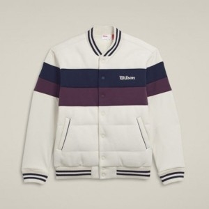 윌슨 자켓 JQS W244101LPJN1-GYC 스타디움 바시티 자켓