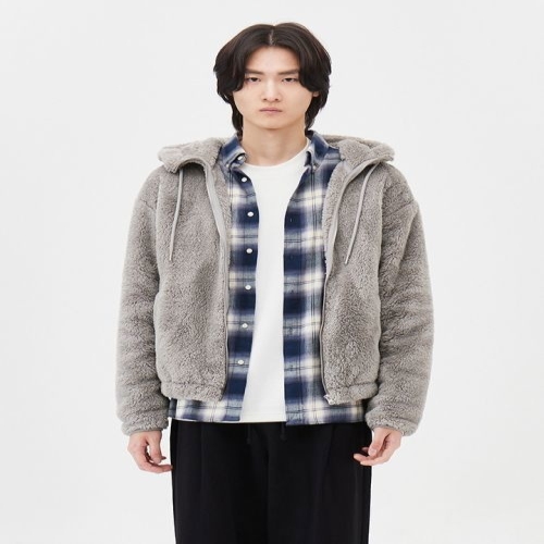 탑텐 공용 플러피플리스 후드 집업_MSF4TC3911