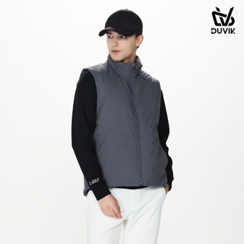 듀빅 남성 하이넥 신슐레이트 패딩 베스트 DF3MWV570DG