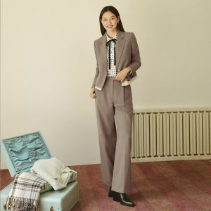 SI 세미 와이드 핀턱 슬랙스 SHL1025IPP