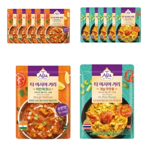 샘표식품 티아시아키친 치킨 마크니 커리6개 + 게살 푸팟퐁 커리6개