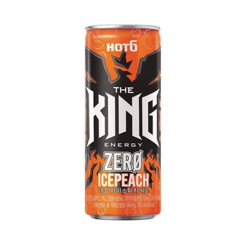 롯데칠성음료 핫식스 더킹 아이스피치 제로 355ml