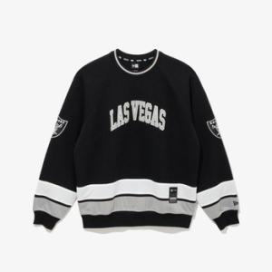 뉴에라 NFL 라스베이거스 레이더스 맨투맨 블랙_14741996