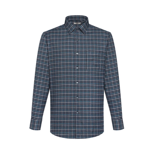 닥스 남성 기모 폴리혼방 이지케어 스몰체크 셔츠_DKW3SHCL110N1