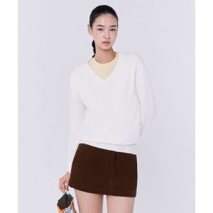 더엣지 THEATG 4PA 파스텔 브이넥니트 970199