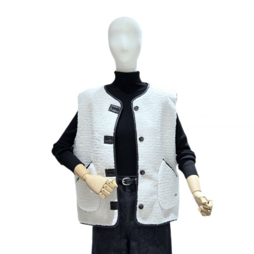 플라스틱아일랜드 리버시블 무스탕 베스트 PR4MV081