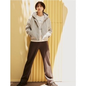 폴햄 여성 기모 플리스 스트레이트 팬츠 4PT2008