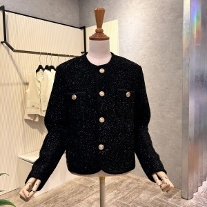 Ab.f.z 펄사 배색 라운드 단추 자켓 AOA1HJ01A