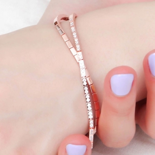 라울스톤  안드라 14KGP 로즈골드 큐빅 두줄 블록 체인 패션 팔찌_10663838_588701 588701_10663838_588..