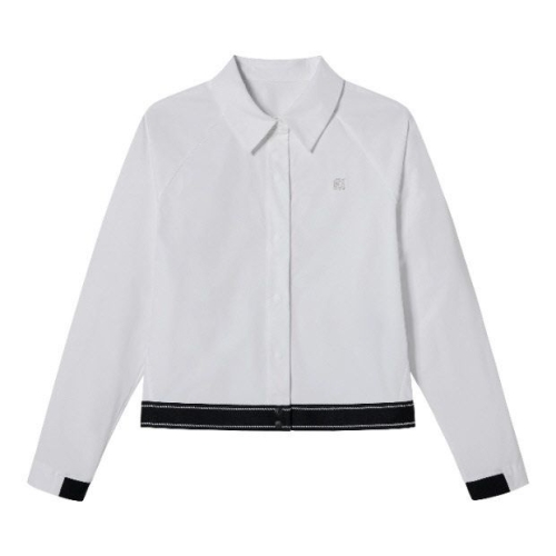 풋조이 골프긴팔티 NQC FLJWT7103-WHITE 여성 우븐 폴로 셔츠