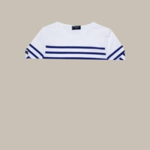 세인트제임스 9282 NEIGE GITANE 나발 스트라이프 여성 긴팔티 1504619