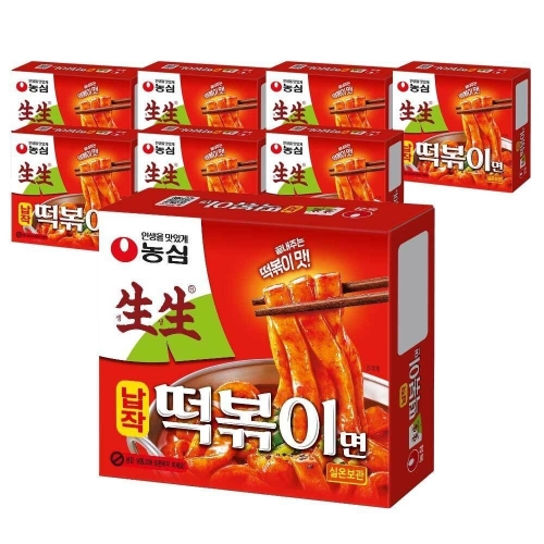 농심  생생납작떡볶이면 258g
