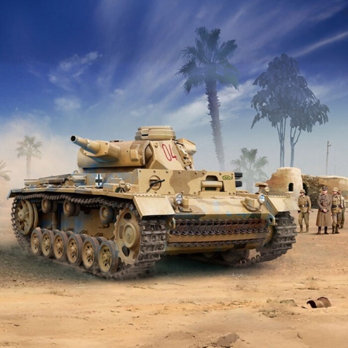 아카데미과학  1/35 독일 3호전차 N형 아프리카군단