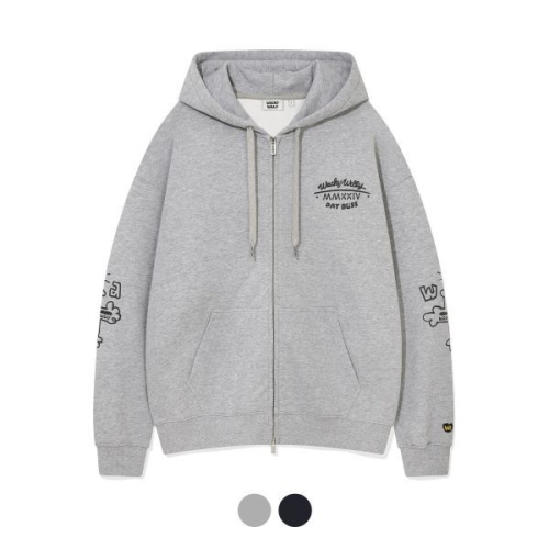 와키윌리 국내판 WACKY WILLY 후드집업 2 colors WA2503HZO3 178867 M 그레이