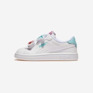 푸마 스매쉬 3.0 뱃지 벨크로 인펀트 White-Safe Lake-Red Fire 3562237