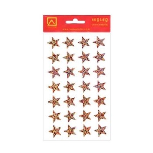 세모네모 1000 견출지 별홀로 10-315-6R 4매 적색/17x17 1개