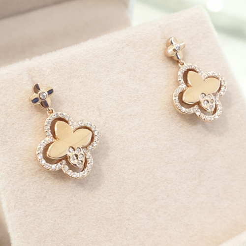 미니골드 주얼리 14K 아델라 부에노 럭셔리 행운 귀걸이 EOTS4020_MA