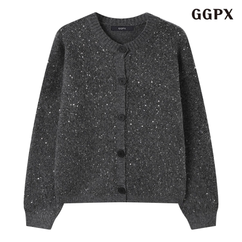 GGPX 여성 스팽글 포인트 니트 가디건 GPDCK011D