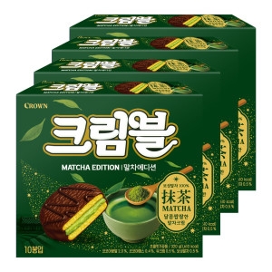 크라운제과  크림블 말차 320g