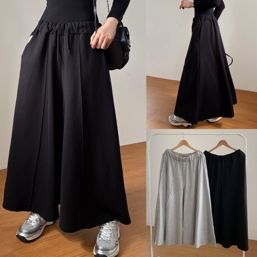 아이우먼 위쉬몰 RA 중앙핀턱줄와이드팬츠 V449H510 빅사이즈