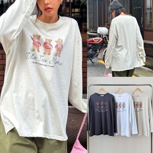 아이우먼 위쉬몰 SE 줄무늬쓰리베어티셔츠 V439H510 빅사이즈