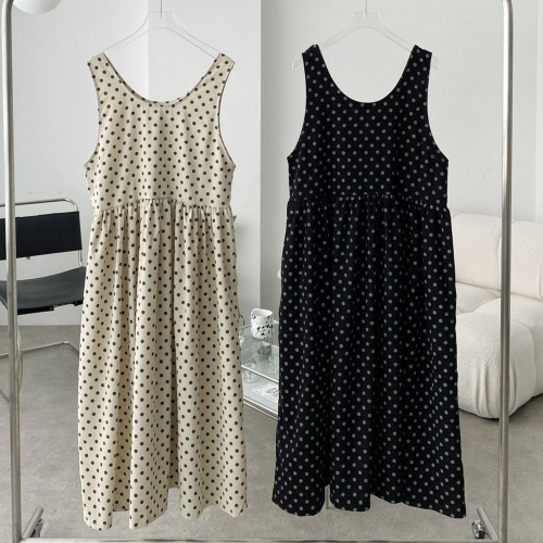 아이우먼 빅사이즈원피스 V435L510 도트레이어나시원피스 GB