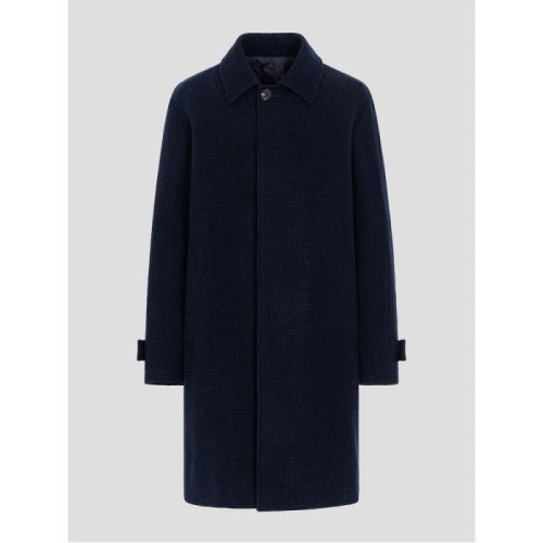 갤럭시 라이프스타일 글렌체크 발마칸 코트 네이비 GC5930T05R