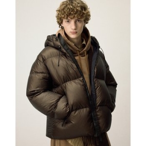 일꼬르소 남성 유러피안 구스 스포팅 기어 다운 점퍼 브라운_IEJU5F002W2