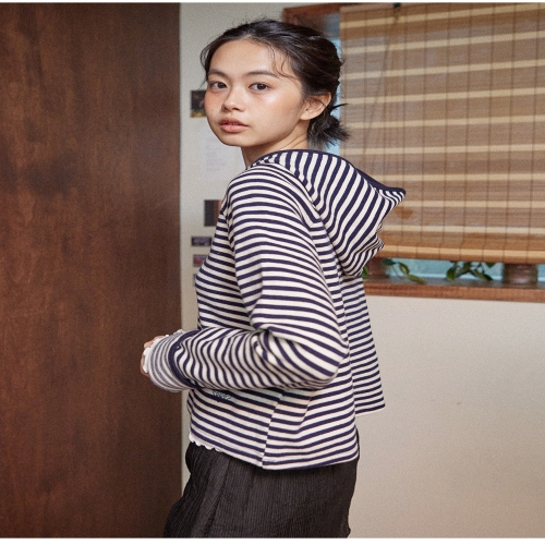 WONDERPLACE 꼬모니노즈 여성 W LAYERED HOOD T-SHIRT 3COLOR WN246THHDZ20