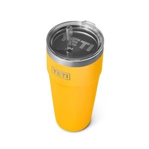 YETI  Rambler 767.1g 26온스 빨대 컵 진공 단열 빨대 뚜껑이 있는 스테인리스 스틸 차콜 329613